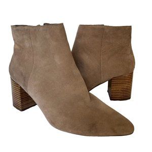 Blondo Tasel Cow Suede Leather Ankle Boots Pointed Toe